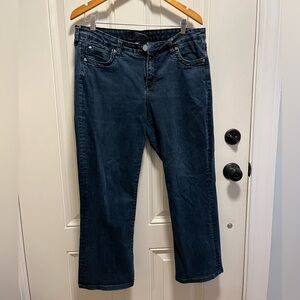 KUT from the Kloth 16W Women's Mid-Rise Back Flap Pockets Blue Jeans